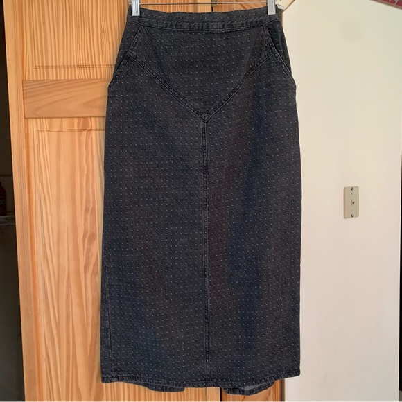 VTG Kayo of California 80s gray denim straight midi skirt. Juniors size 11. - Picture 2 of 7